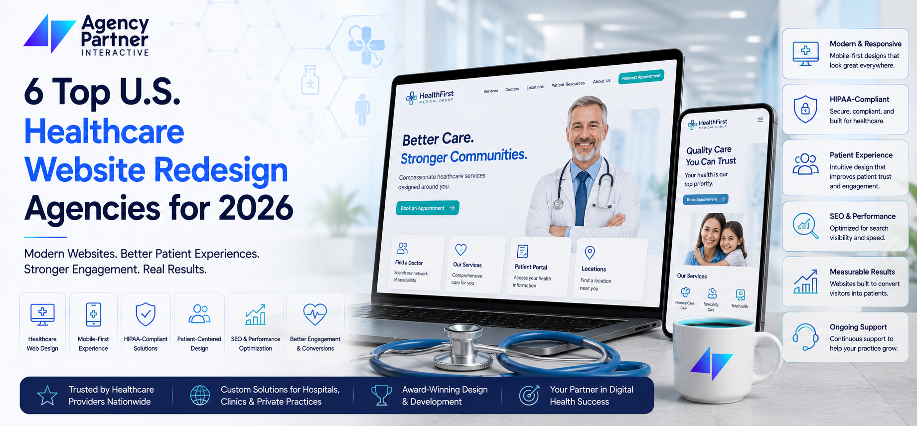 6 Top U.S. Healthcare Website Redesign Agencies for 2026