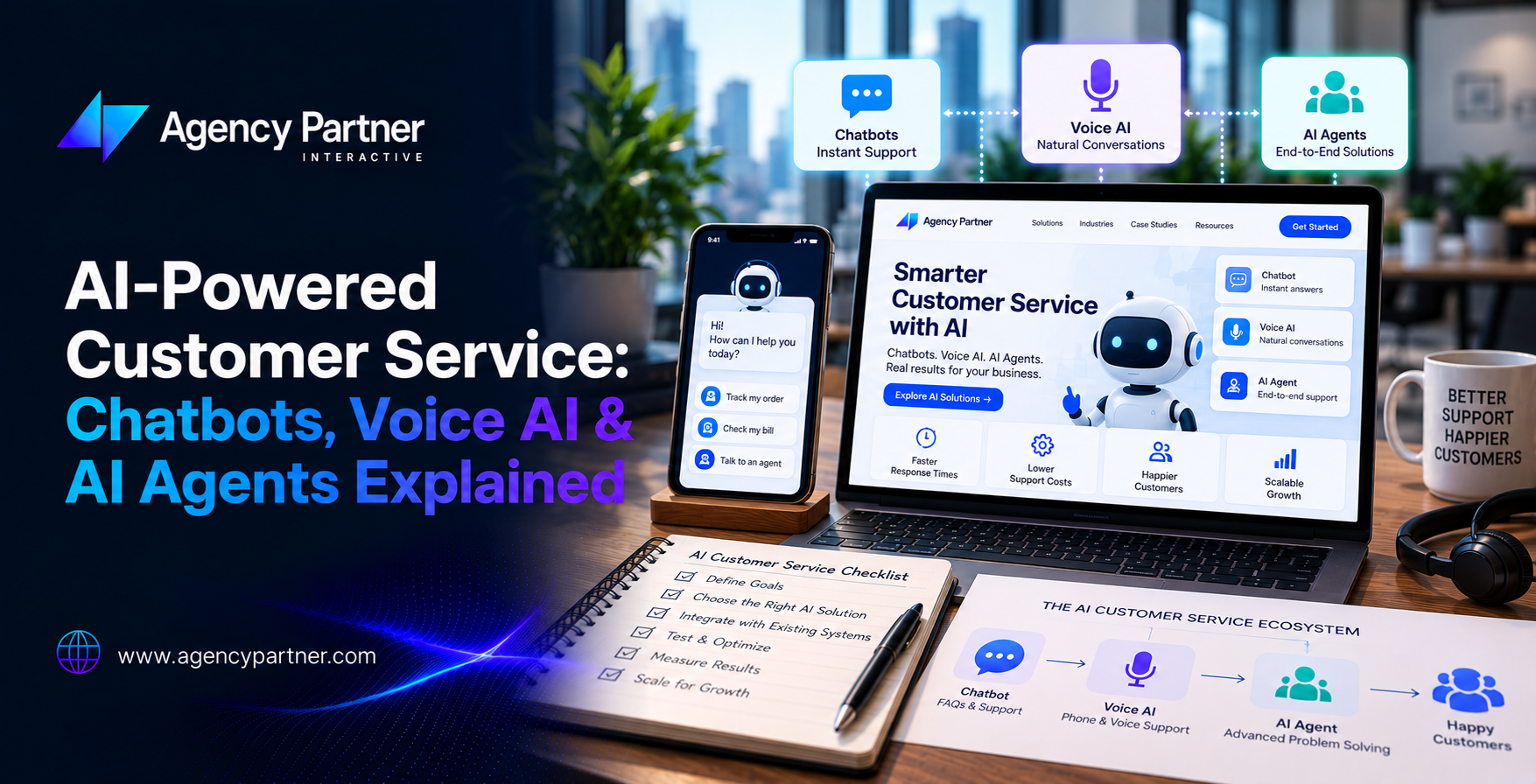 AI-Powered Customer Service: Chatbots, Voice AI & AI Agents Explained